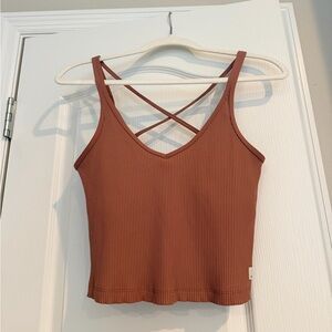 Vuori Ribbed Women's Crop Top, size M